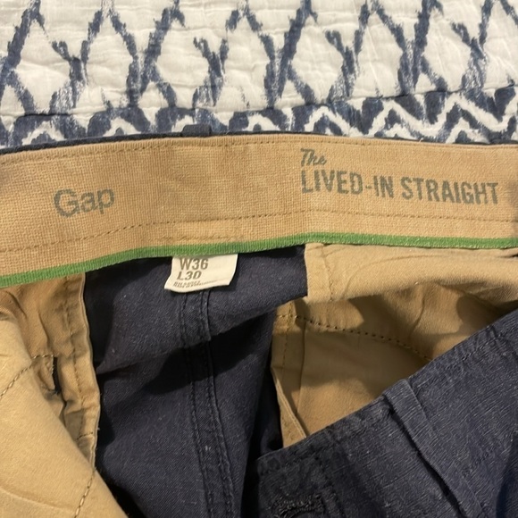 Men’s Gap - Lived in Straight Pants - W 36 - L 30 - Picture 3 of 7